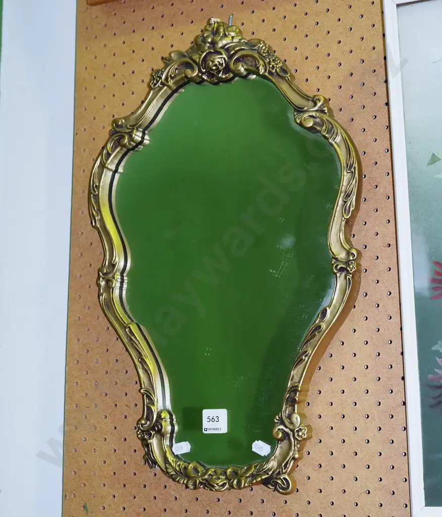 ornate gilt framed wall mirror Image 1++