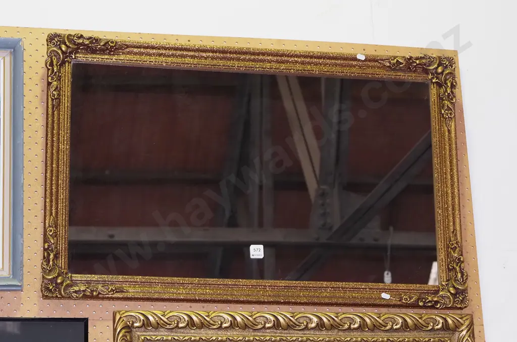 gilt framed wall mirror Image 1++