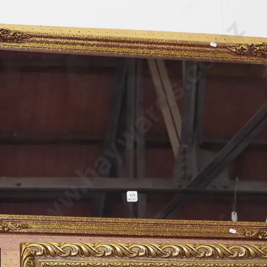 gilt framed wall mirror