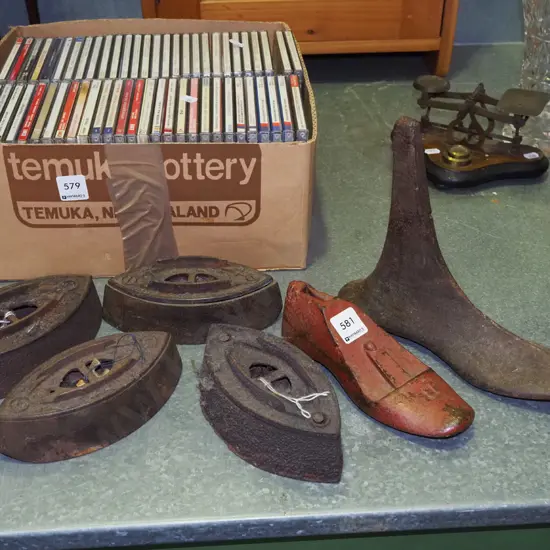 part sad irons, shoe lasts