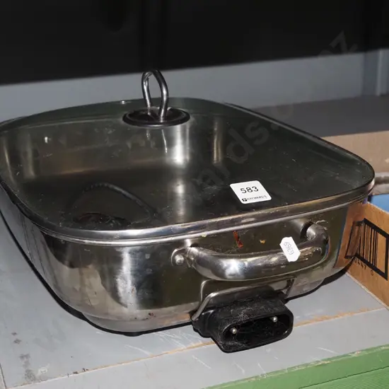 stainless steel electric frying pan