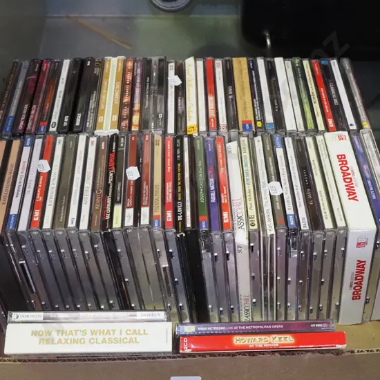 box of CDs