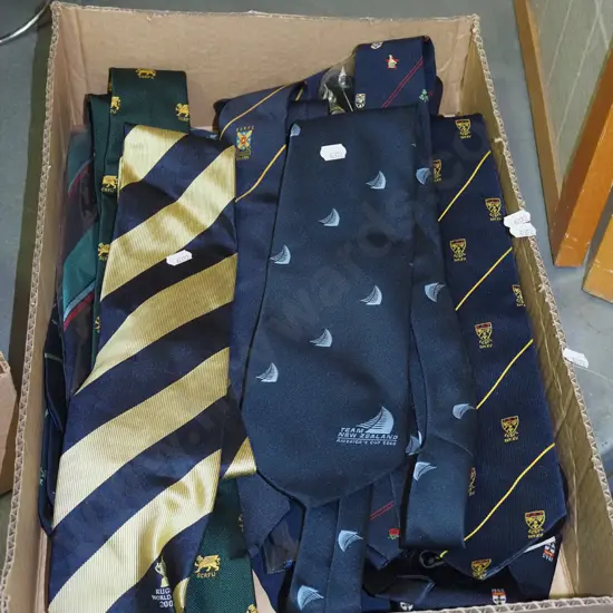 box of rugby ties