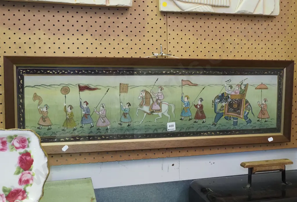 painting on silk - marching scene Image 1++