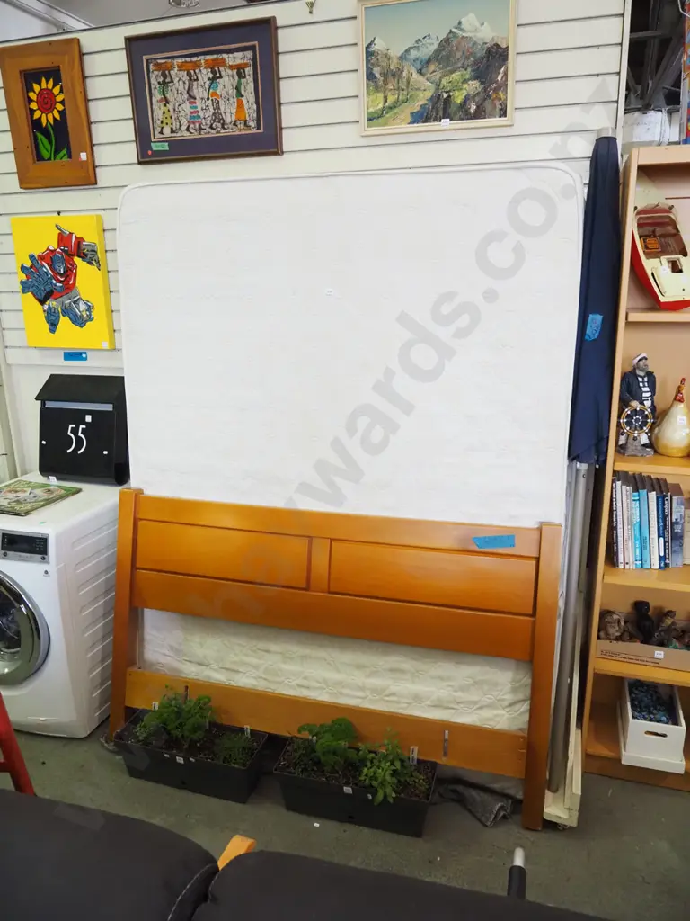 queen mattress and headboard - no base Image 1++