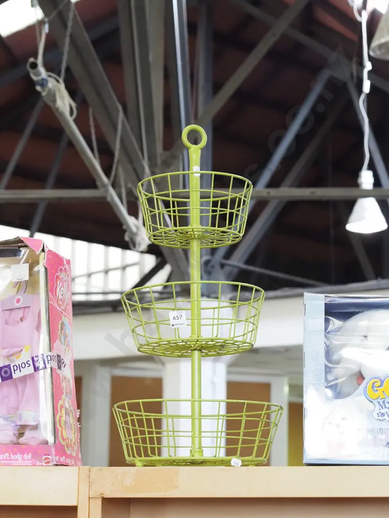 wrought metal 3 tier fruit stand Image 1++