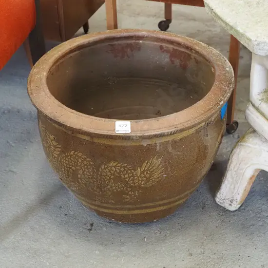 dragon themed garden planter