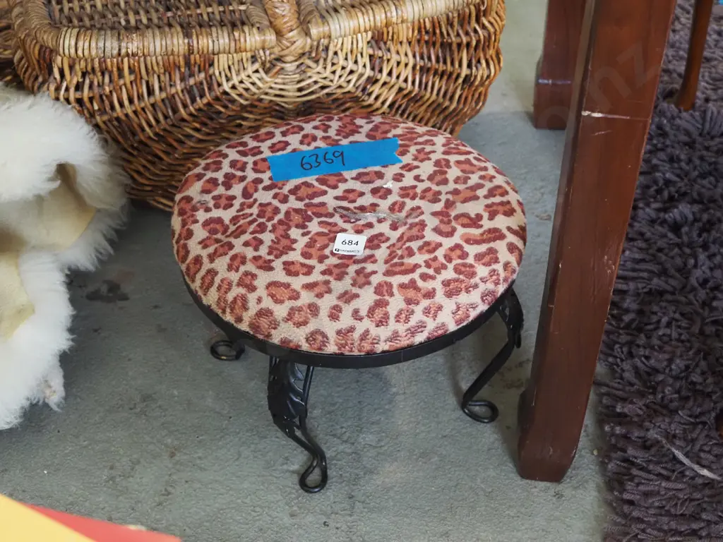 small metal footstool Image 1++