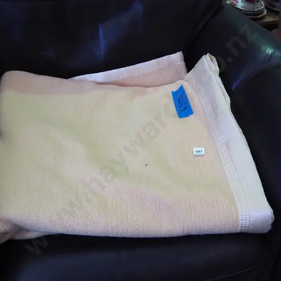 yellow woollen blanket