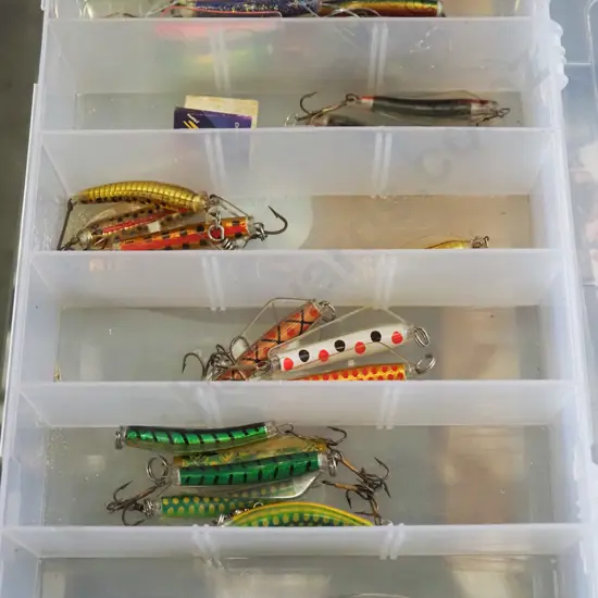 plastic organiser - fishing lures