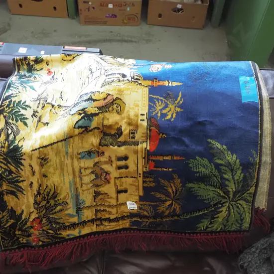 woven rug - Middle Eastern scene