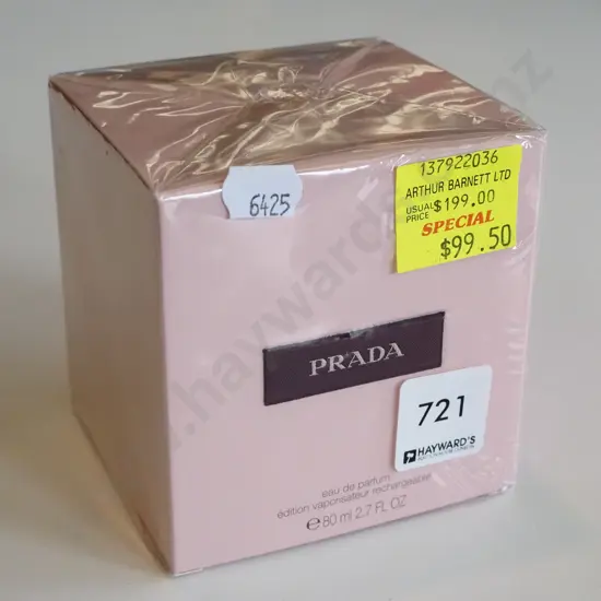 as-new sealed, boxed Prada perfume