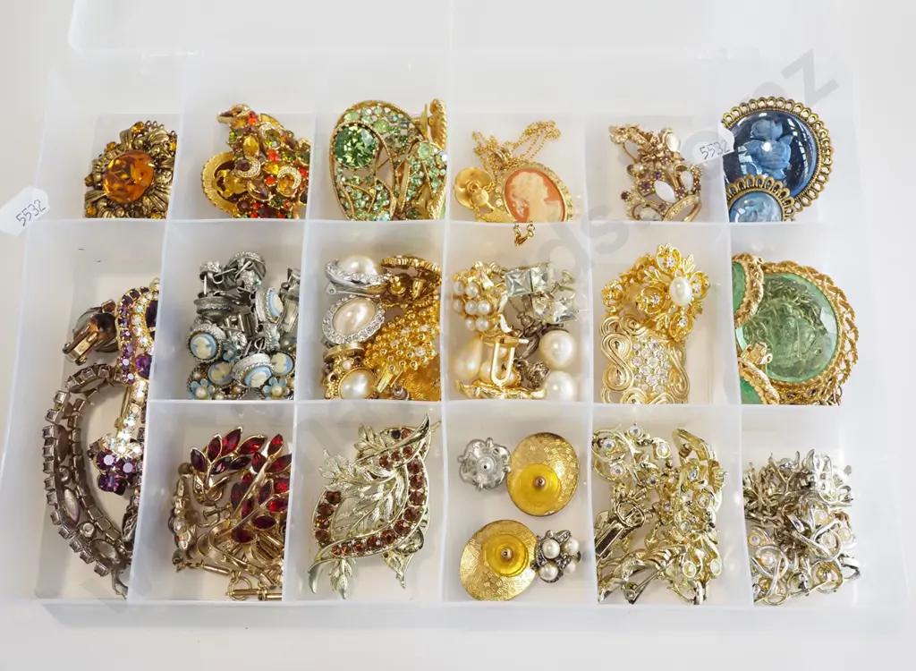 plastic organiser of costume jewellery Image 1++