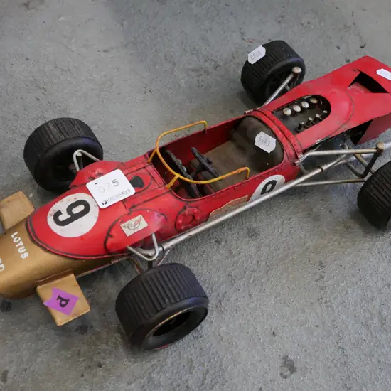 reproduction tin racing car