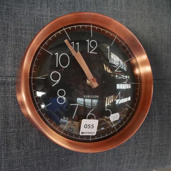 Karlsson copper framed wall clock