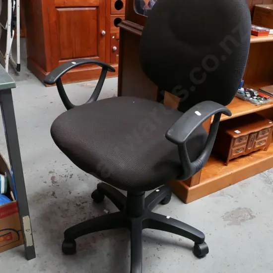black office chair