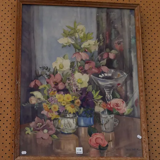framed poster print - still life flowers