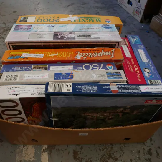 box of puzzles