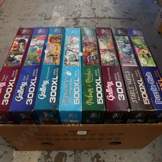 box of puzzles