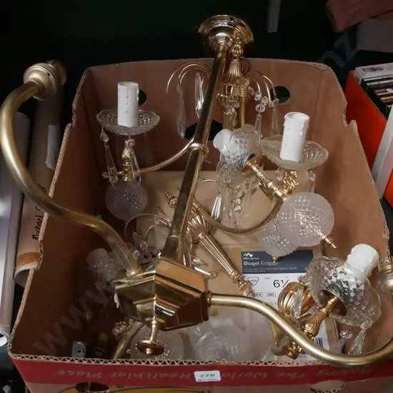 brass 3 bulb pendant lighting with 2x 2 bulb wall mounted lights