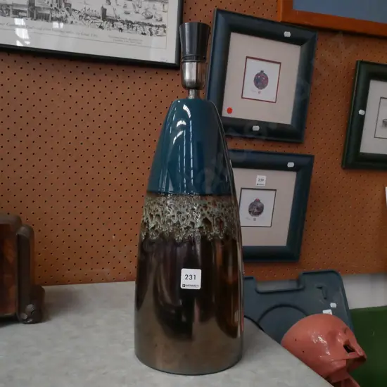 large pottery lamp base H-450