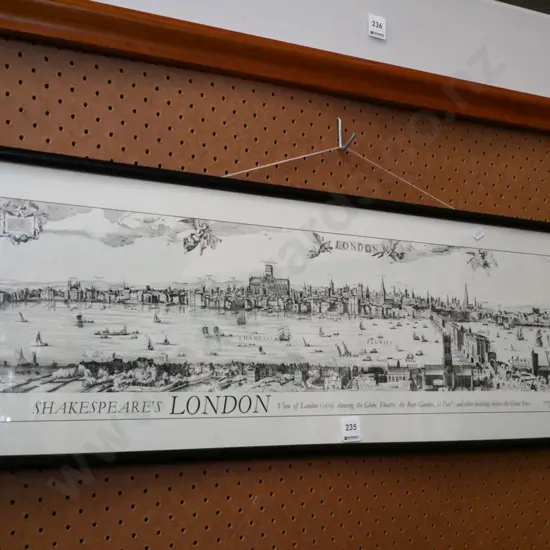 framed print- Shakespeare London