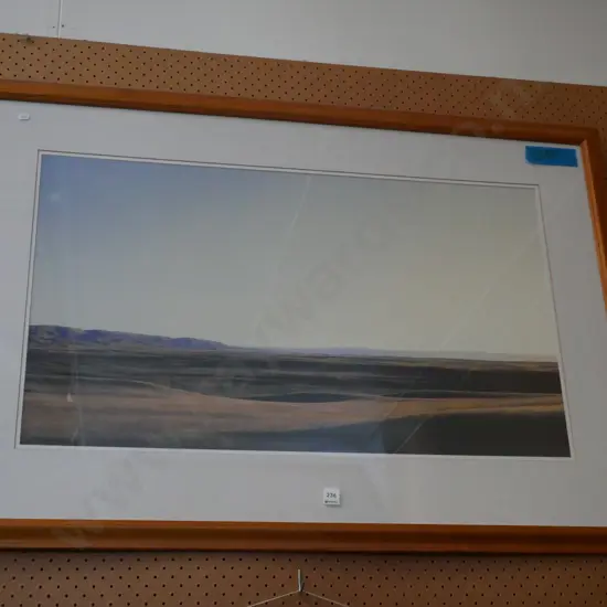 large framed Grahame Sydney poster print - Maniototo 