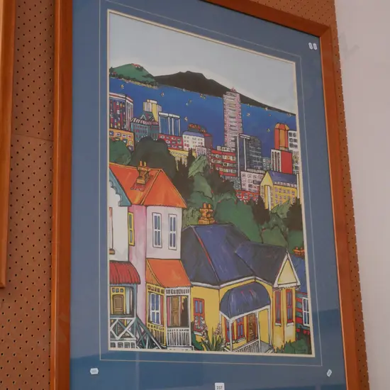 large framed poster print - Auckland City