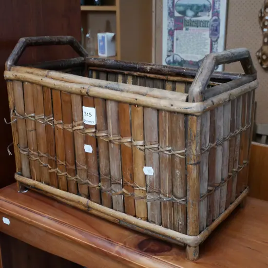 small cane basket H-270