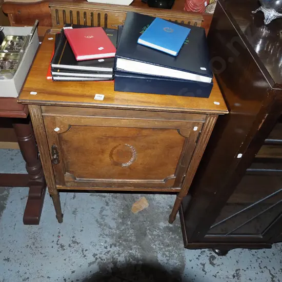 reproduction restorer's mahogany single door cupboard H-870 W-610 D-430