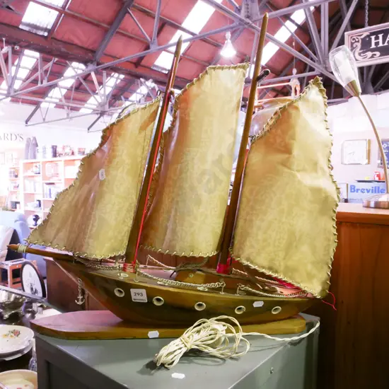 mid century ship themed table lamp H-530