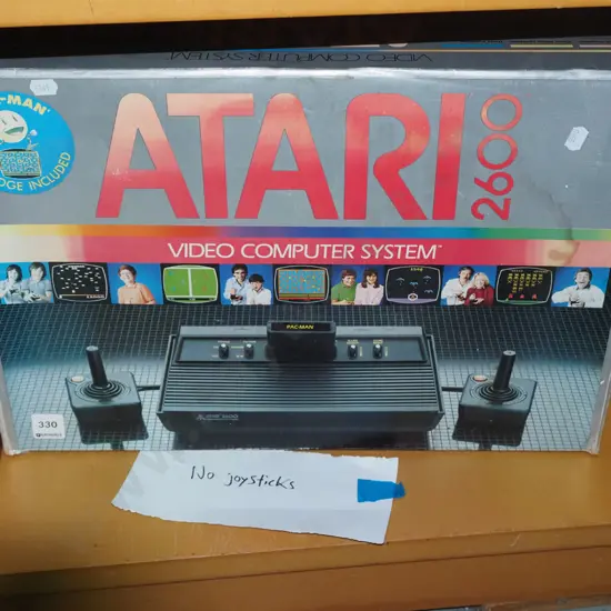 early cased Atari 2600 video computer system: 6 games, missing 2x controllers As Is No Returns