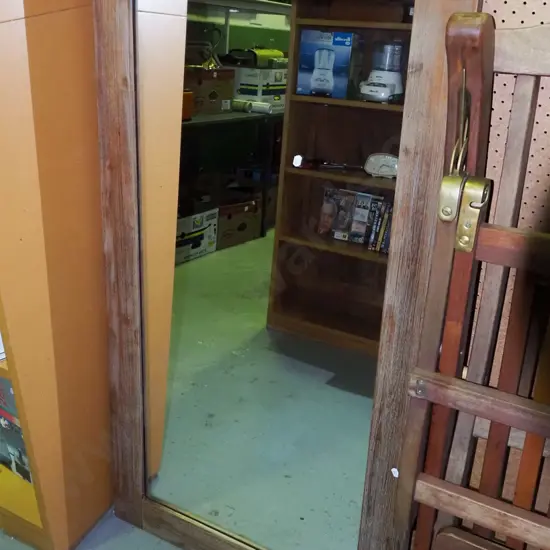 large hardwood wall mirror H-1300 W-700