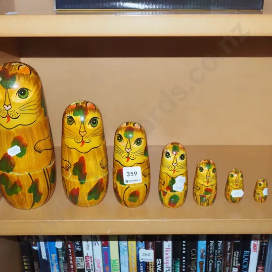 rabbit themed Russian dolls