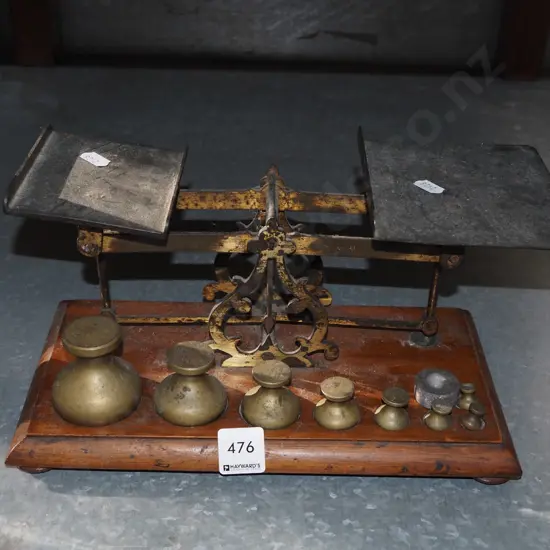 pair of vintage balance scales