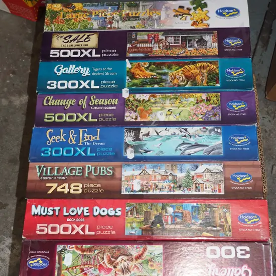 box of puzzles