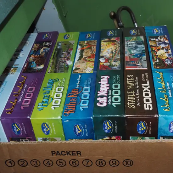 box of puzzles