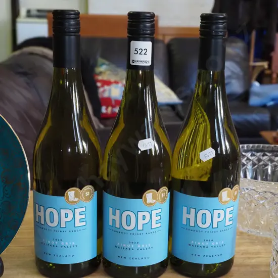 3x bottles of Waipara Valley pinot gris 2020 