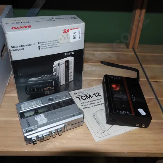 Sanyo and Sony walkmans