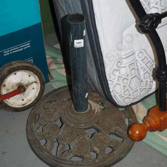 cast iron sun umbrella base and stand