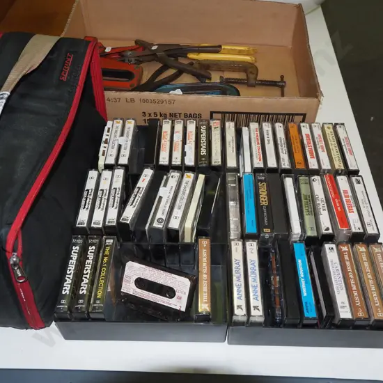tape cassettes and carry bag