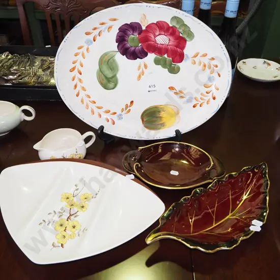 fleurette ashet, Carlton ware rouge royale dishes, bowl etc