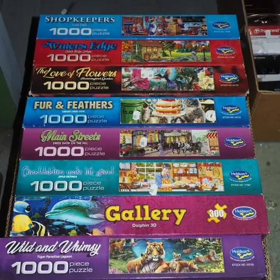 box of puzzles