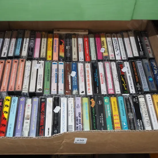 box of tape cassettes