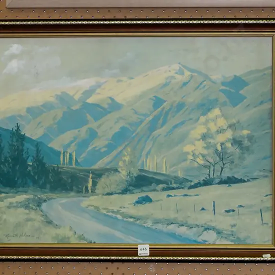 framed Kenneth Nelson print - faded