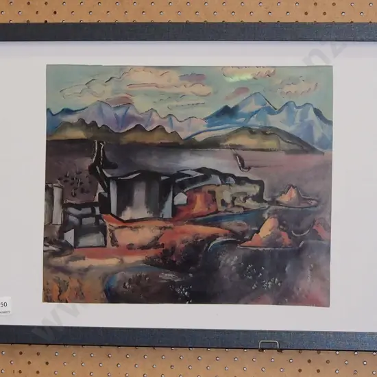 framed Frances Hodgkins print