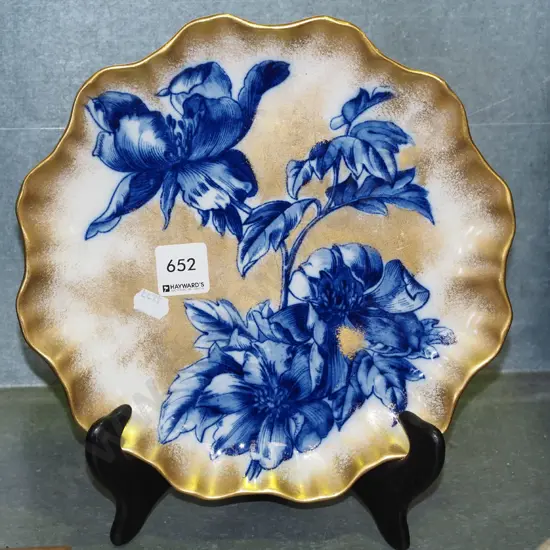 Royal Albert blue iris plate 