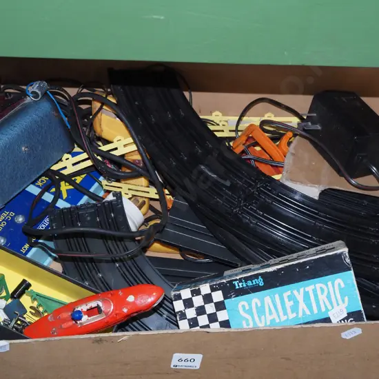 early Scalextric slot car set As Is No returns