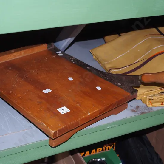 small wooden guillotine