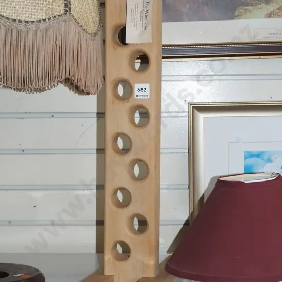 wooden wine rack